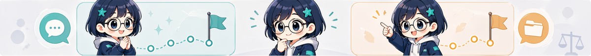 ChatGPTとCodexの使い分けを案内するミラの横長イラスト